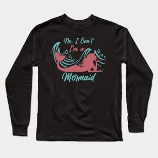 Funny Mermaid Long Sleeve T-Shirt